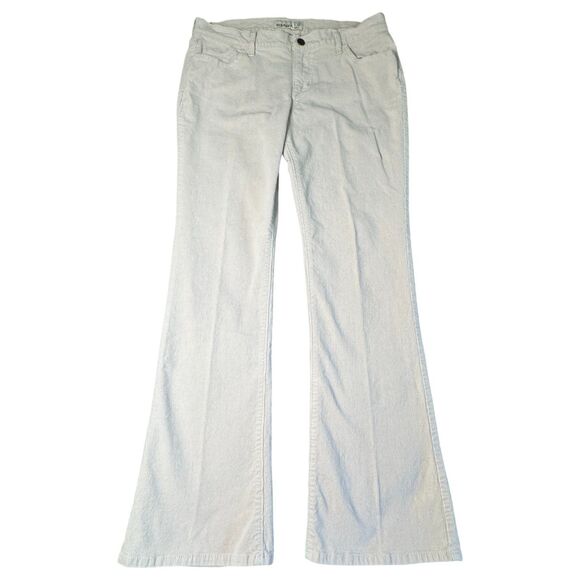 Old Navy Corduroy Bootcut Pants Jeans Women’s 10 Cream Beige Mid Rise 5 Pocket - Picture 1 of 12